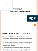 Production Activity Control: Chapter - 5