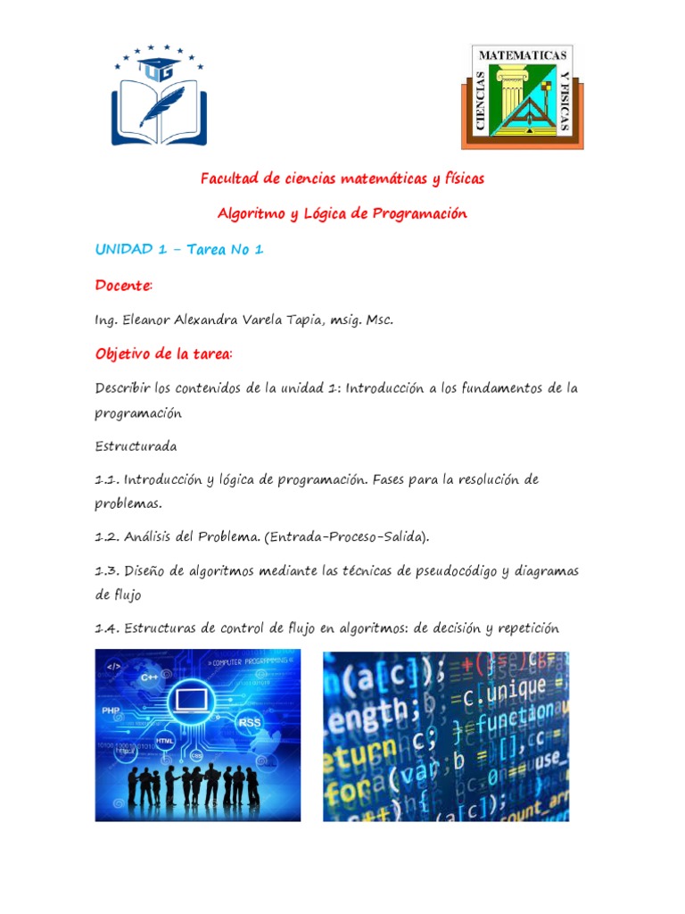Fundamentos de Algoritmos y Lógica | PDF | Algoritmos | Programa de ...