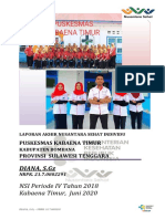 LAPORAN AKHIR NSI Periode IV Tahun 2018 (DIANA, S.GZ - NRPK. 21.7.0802291)