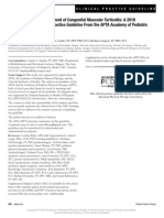 Clinical Practice Guideline for Physical Therapy Management of Congenital Muscular Torticollis