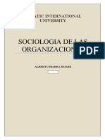 Sociologia de Las Organizaciones: Atlatic International University