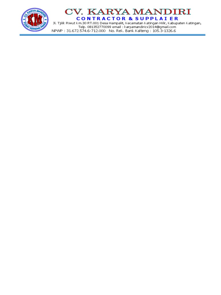 Kop Karya Mandiri - Asli | Pdf