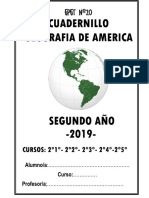 2° Año - Materia Geografía - Cuadernillo 2019