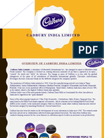 Cadbury India Limited: Presented by - Rakshitha T