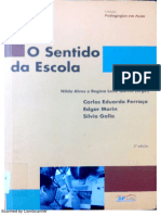 O Sentido Da Escola - Nilda Alves Regina Leite Garcia