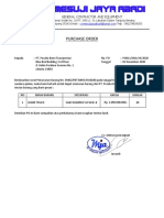 Dump Truck Purchase Order