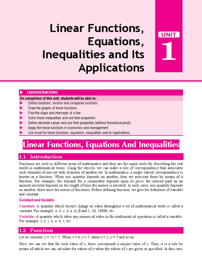 Business Math 123 | PDF | Variable (Mathematics) | Function (Mathematics)
