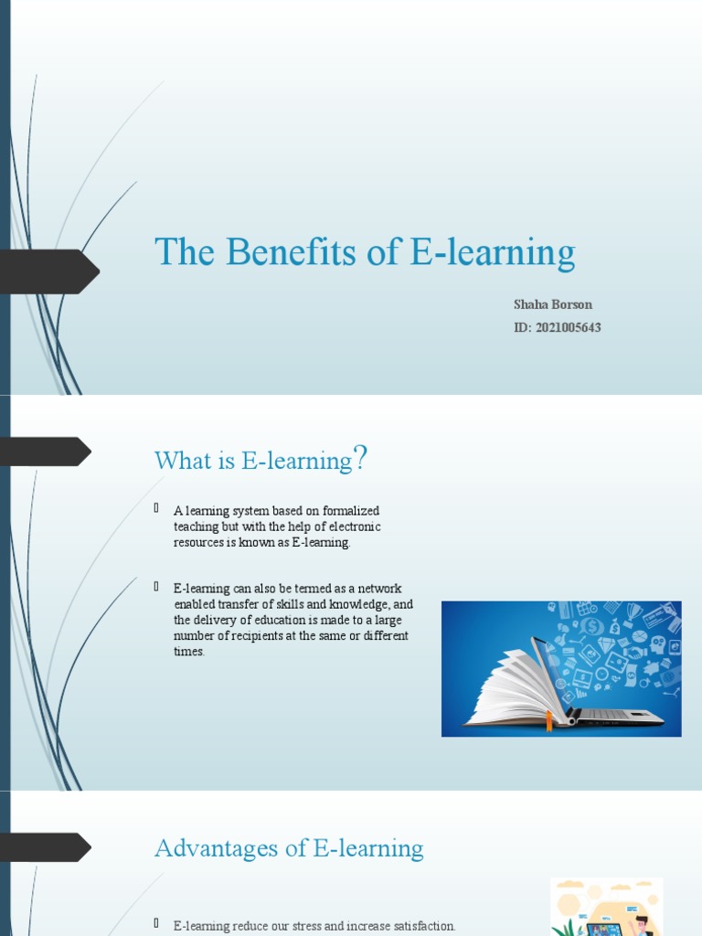 Benefits and Flexibility of E-learning | PDF | Career & Growth | Computers