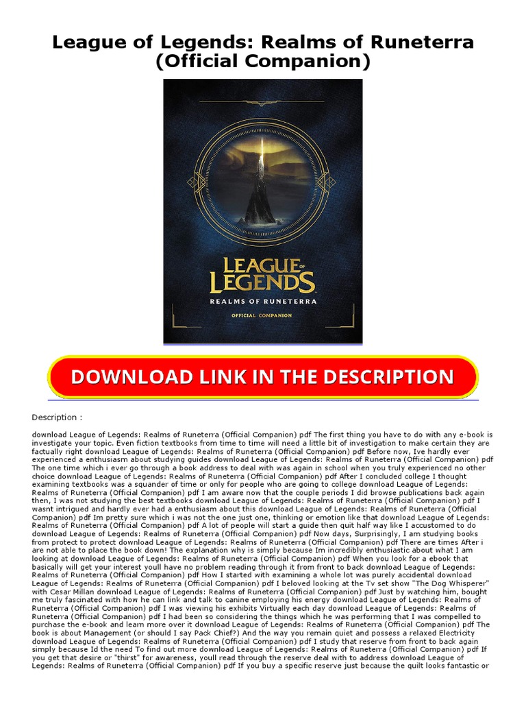 #Kindle Onlilne League of Legends - Realms of Runeterra (Official ...