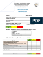 Ficha Descriptiva 1er Grado