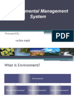 Environmental Management System: Sachin Singh