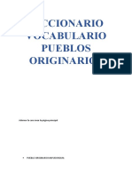 Diccionario Vocabulario Pueblos Originarios: Adornar La Cara Ósea La Página Principal