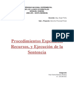 Procedimientos Especiales Procesal Penal