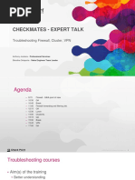 (Check Point France) CheckMates - Expert Talk - Troubleshooting Firewall, Cluster, VPN