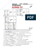 Future: Going To: Grammar Worksheet