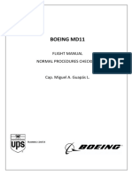 Boeing Md11: Flight Manual Normal Procedures Checklist