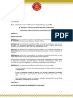 Ley 10917 Organizacion y Funcionamiento de Las Asociaciones de Bomberos Voluntarios y Sus Respectivos Cuerpos Activos