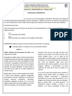 6o. Guías Pedagógicas 2021 Tecnología e Informática