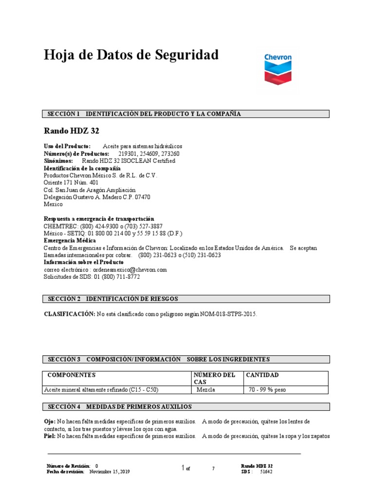 Sds Detail Page | PDF | Solubilidad | Contaminación
