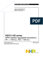 Pdtc115e Series NXP