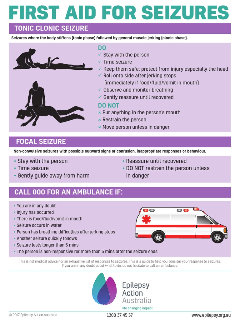 First Aid Steps for Seizures | PDF | Science & Mathematics