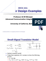 Amplifier Design Examples: EECS 242