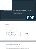 W2 Part 2 Problem Statement and Decision Making