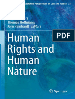 Human Rights and Human Nature: Marion Albers Thomas Hoff Mann Jörn Reinhardt Editors