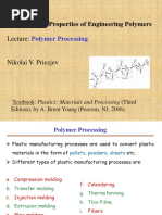 Polymer Processing: Structure and Properties of Engineering Polymers