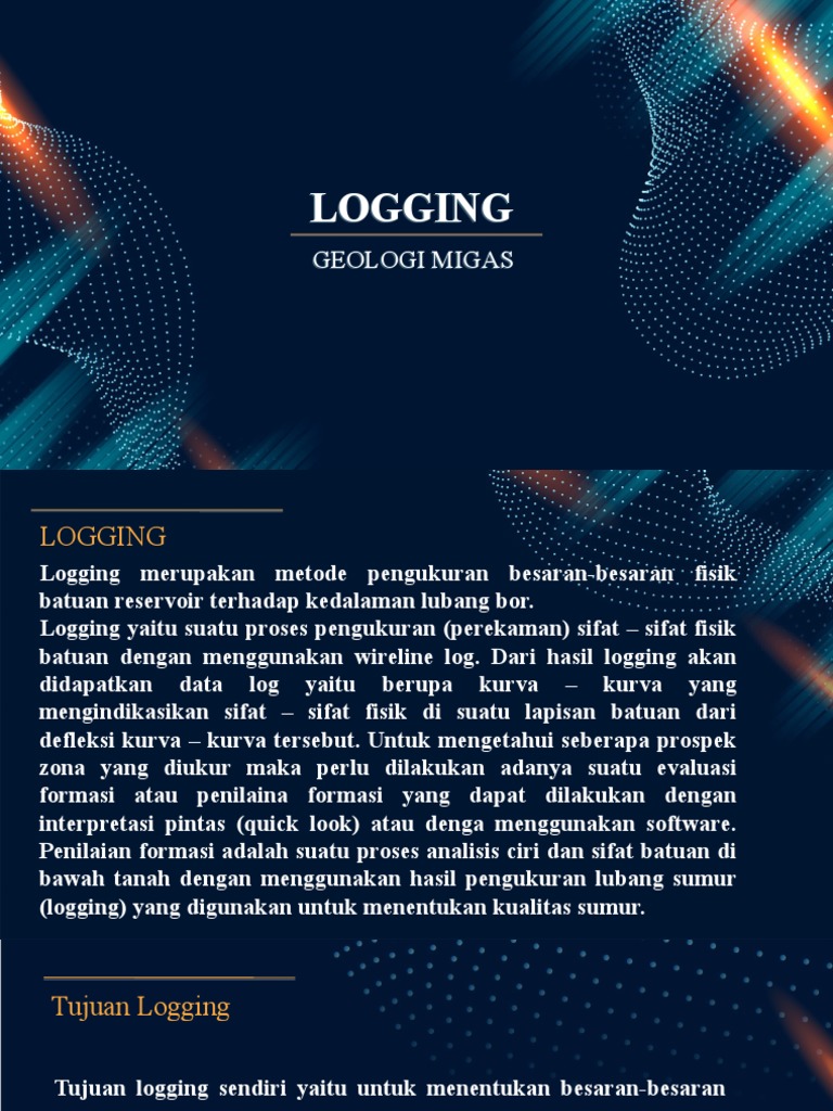 Metode Logging dalam Geologi Migas | PDF