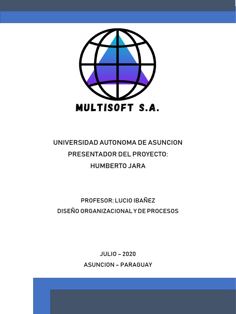 Proyecto Multisoft S.A. de Software Contable | PDF | Empresas | Software