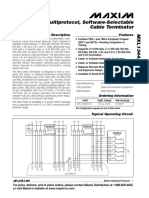 +5V Multiprotocol, Software-Selectable Cable Terminator: General Description Features