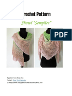 Crochet Pattern Shawl Semplice 0