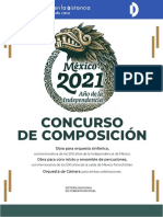 Convocatoria para composiciones conmemorativas de México