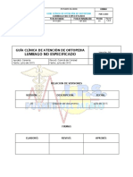 Guia Clinica de Atencion de Lumbago No Especificado