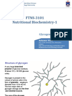 FTNS-3101 Nutritional Biochemistry-1: Glycogen Metabolism