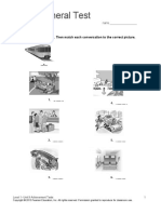 Unit 9 General Test: Listen To The Conversations. Then Match Each Conversation To The Correct Picture