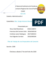 Adm. Plan de Trabajo