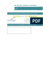 Inserción de Flechas, Viñetas y Otros Símbolos