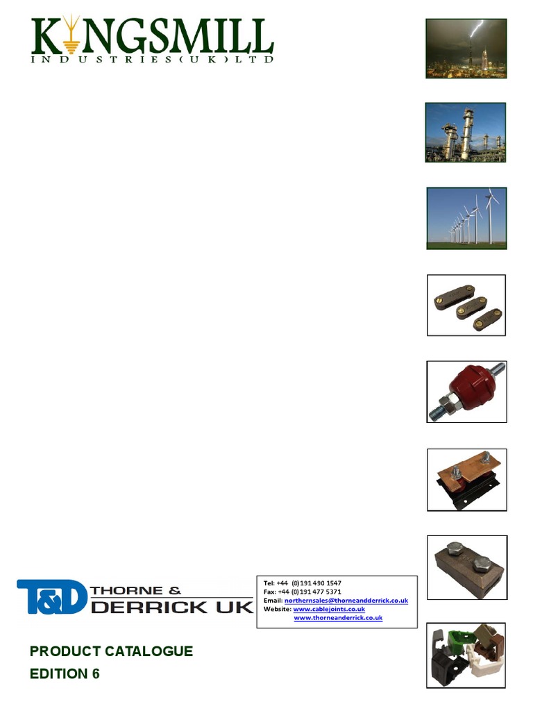 Kingsmill - Earthing and Lightning Protection 2014 Catalogue, PDF, Electrical Resistivity And Conductivity