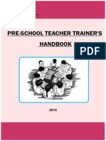 Pre-School Teacher Trainer'S Handbook