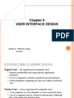 User Interface Design: Marife K. Villareal, Meng Lecturer