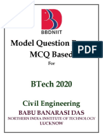 Bbdniit Civil 2020 MCQ DB