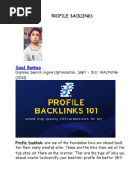 Profile Backlinks: Saad Bantwa