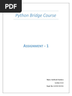 Python Bridge Course