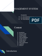 School Management System: Presented by
