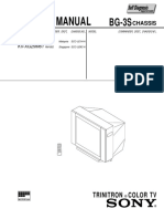 Service Manual: Trinitron Color TV