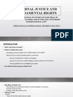Criminal Justice and Fundamental Rights: "The Essential Features of Fair Trial in