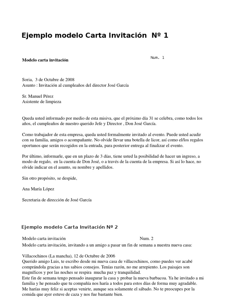 Ejemplo Modelo Carta Invitación | PDF | Ciencias sociales, image size:768x1024