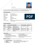 Electrical Engineer CV Title